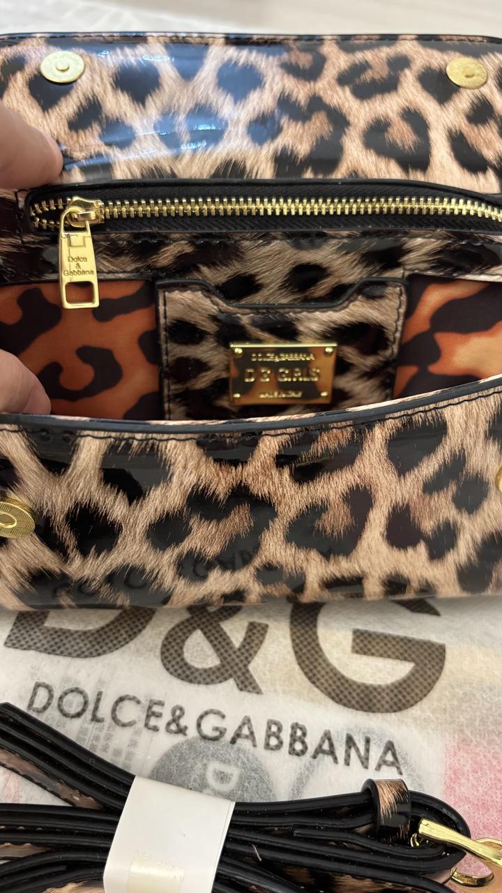 Мини сумка от бренда Dolce&Gabbana тигровый