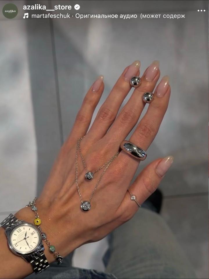 💎Колье серебро с цирконом новое