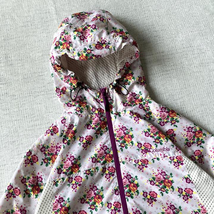 Columbia flower windbreaker