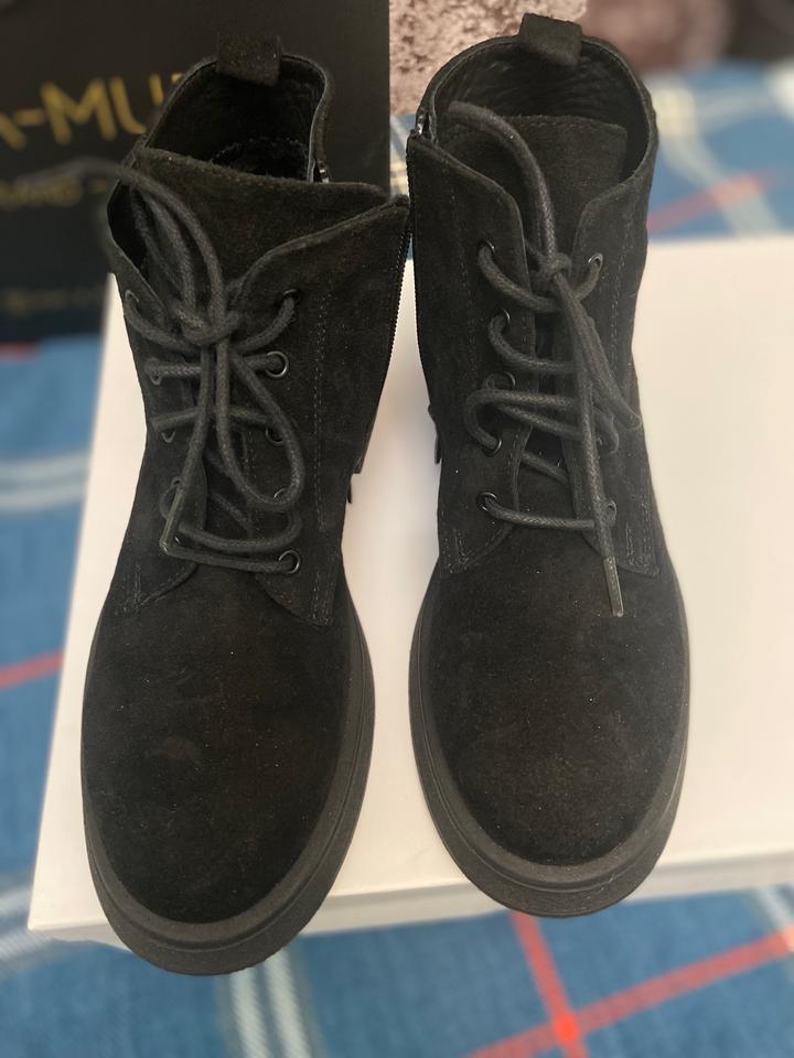 Женские демисезонные Ботинки, натуральная замша, производство Турция