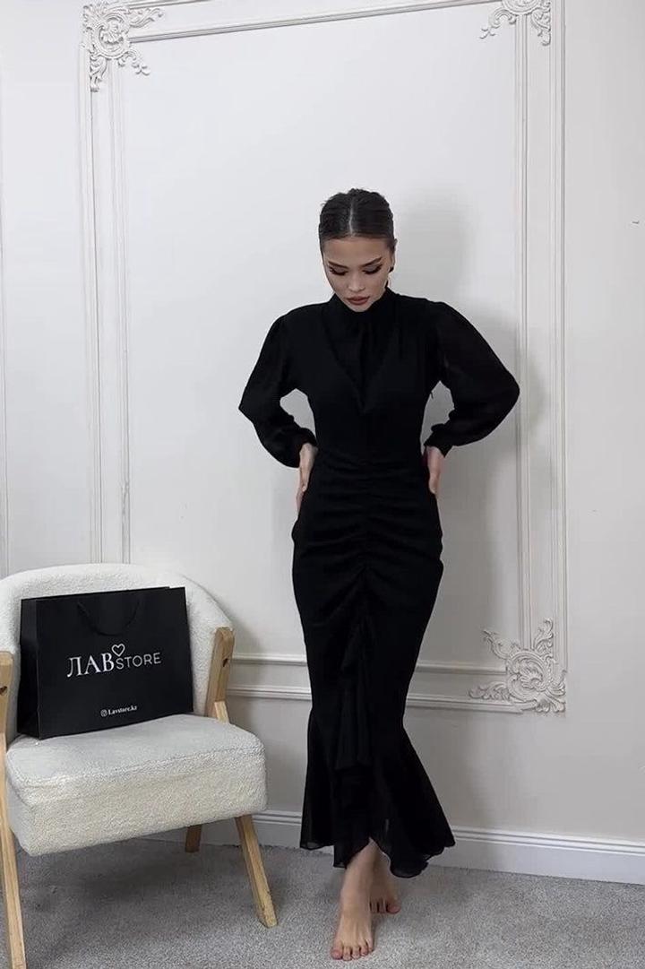 Вечерное черное платье 👗