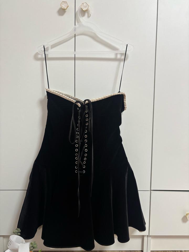 Чёрное корсетное платье GAISSINA (L)