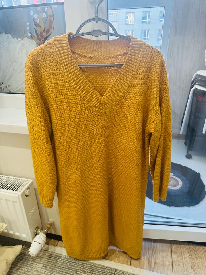 Вязаное платье, на рост 160см, платье до колен