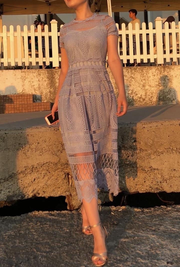 Кружевное платье 🩵