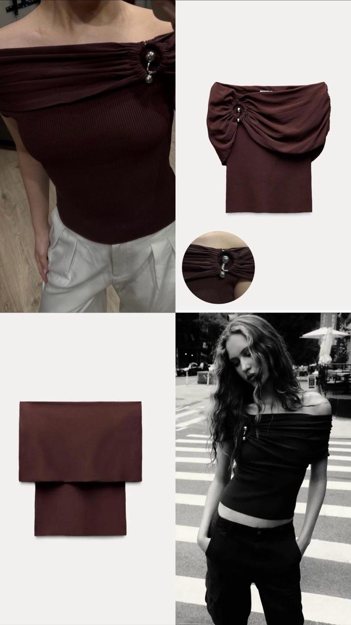 4 топа Zara, Stradivarious