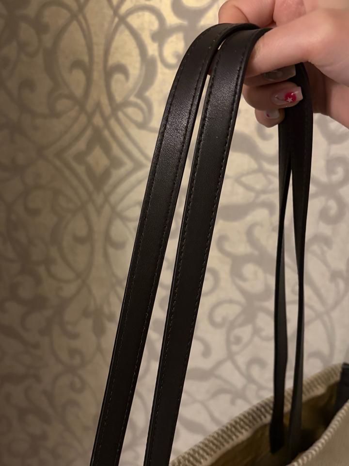 LOEWE Puzzle Fold Tote Beige Jacquard Canvas