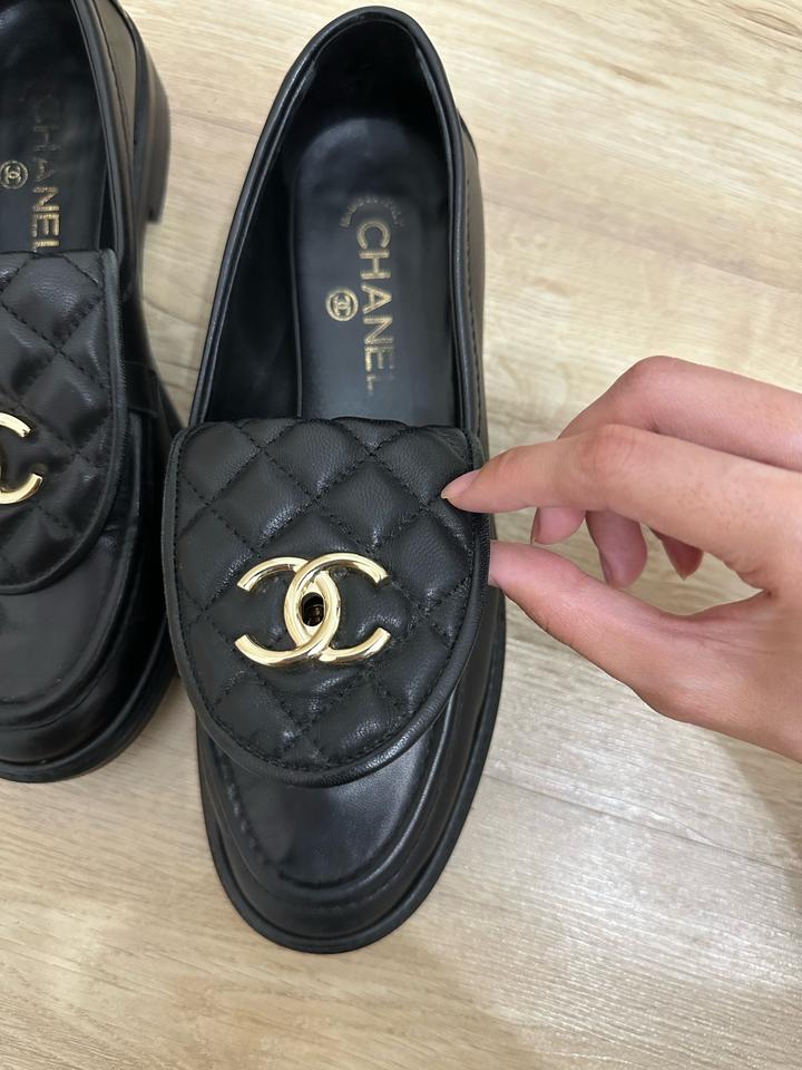 Лоферы черные Chanel