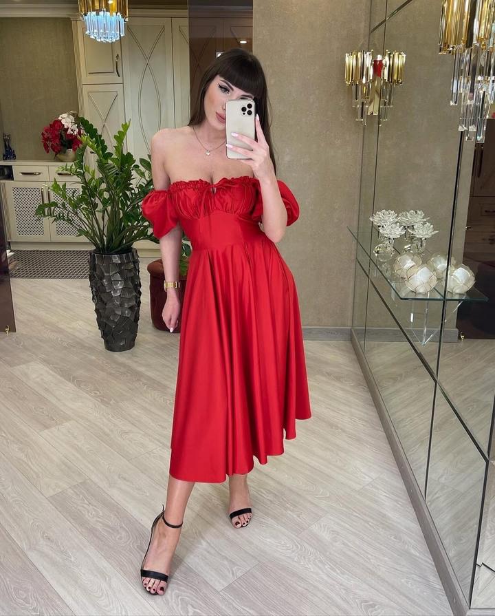 Платье Крестьянка Новое М