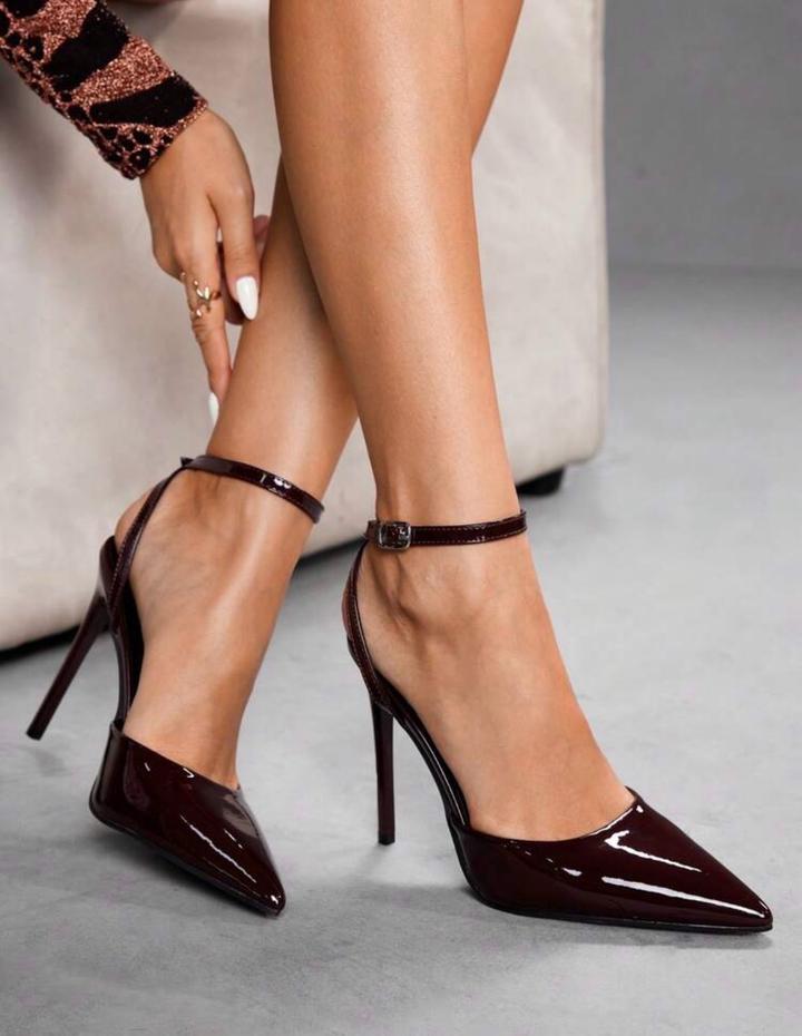 Лакированные туфли-слингбэки в стиле Louboutin — Новые