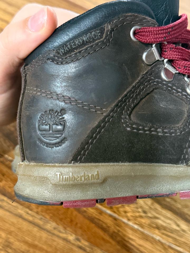 Детские кожаные ботинки Timberland, размер 27