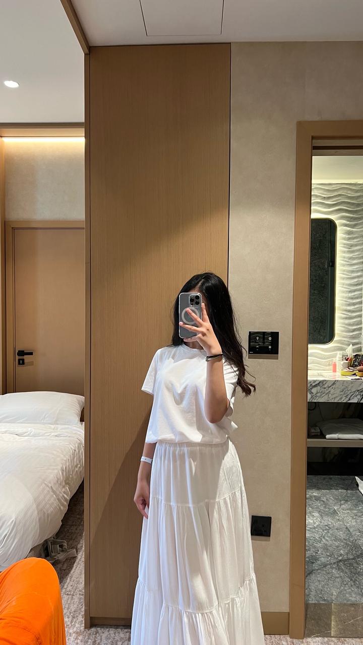 Белая длинная юбка Stradivarius | XS–S–M | Надета 1 раз | Идеальное состояние 🤍✨