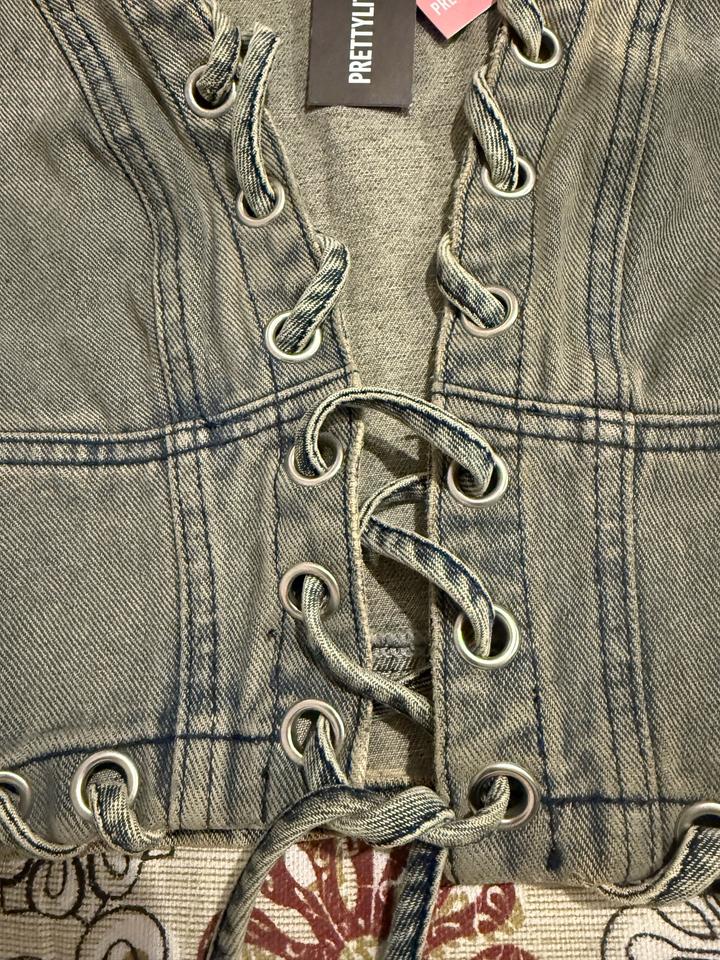 Топ джинсовый