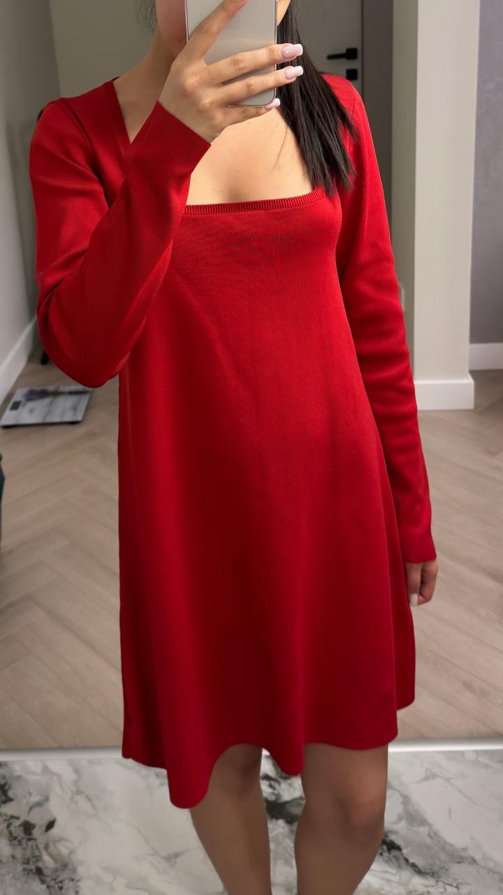 Красное платье Zara