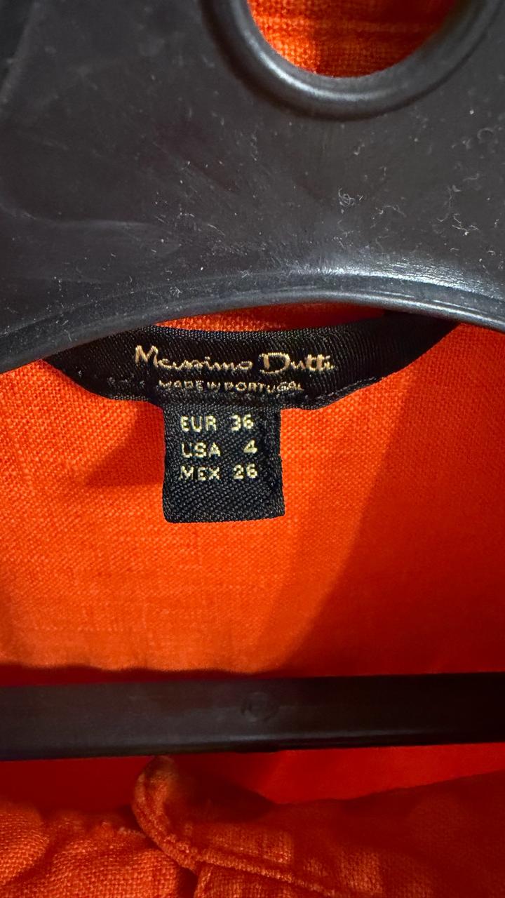 Льняная рубашка Massimo Dutti