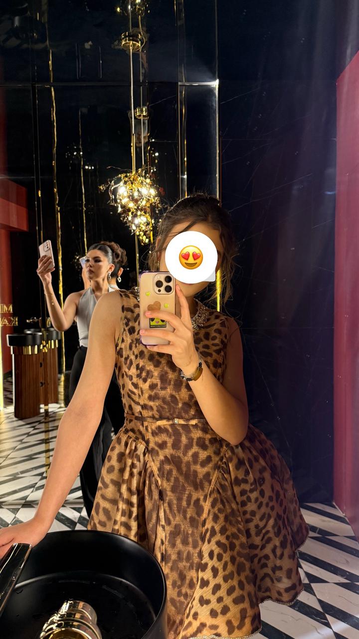 Платье Леопард