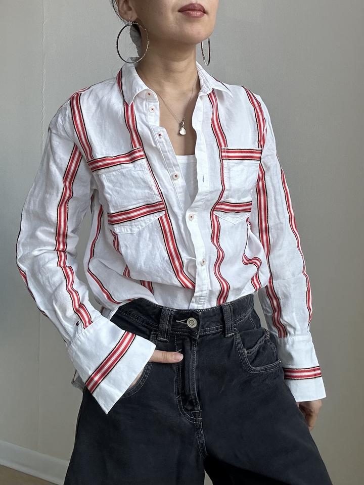 льняная рубашка Tommy Hilfiger