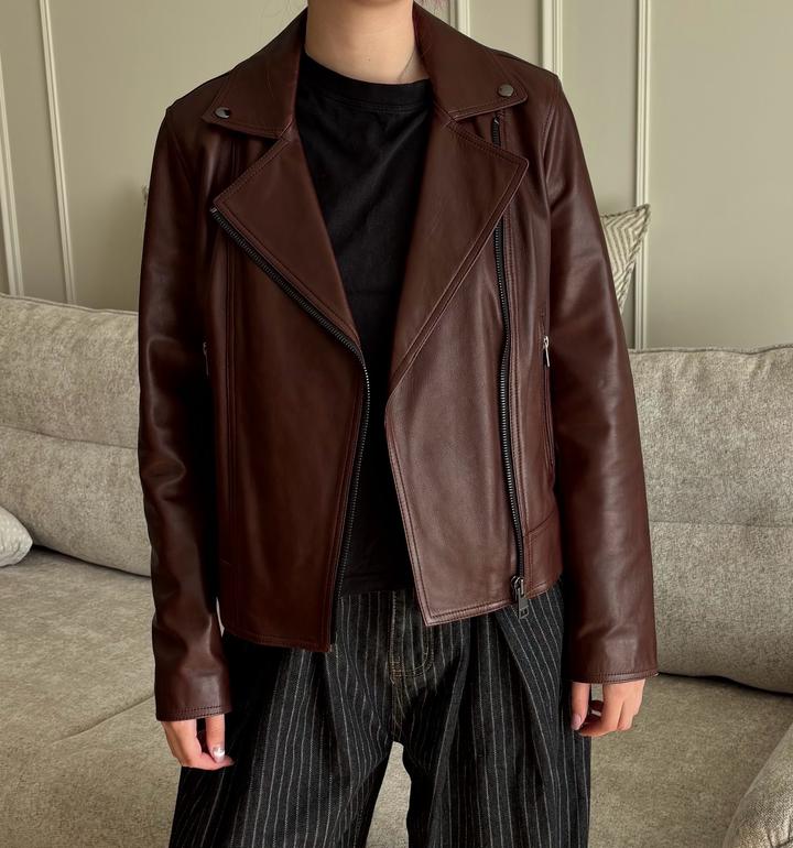 кожанная куртка Massimo dutti