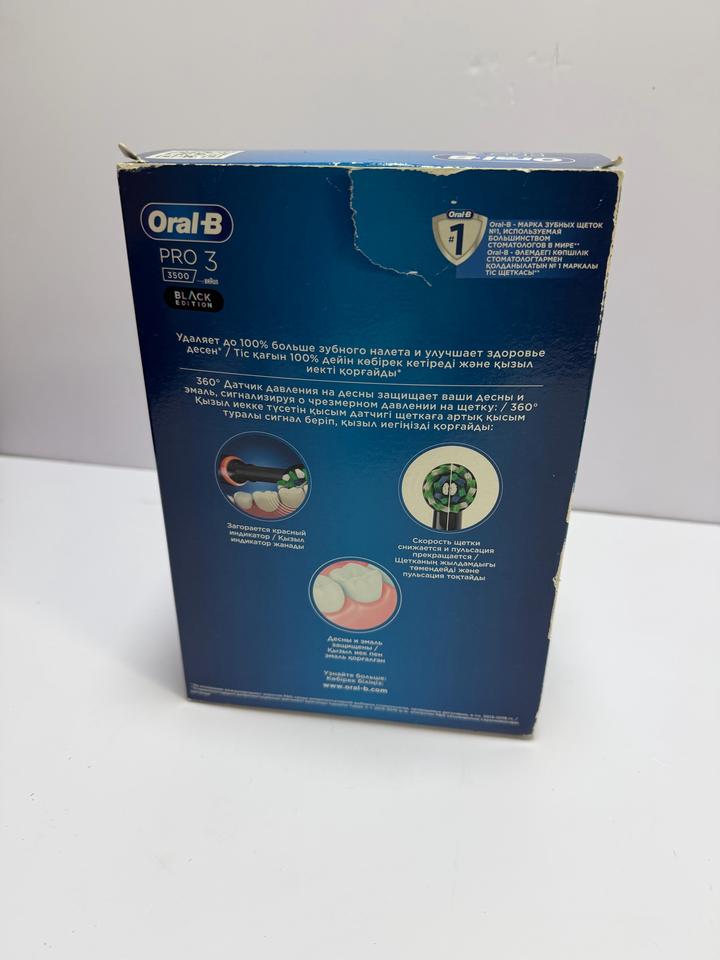 Электрическая зубная щётка Oral‑B Pro 3 3500 Black, новая