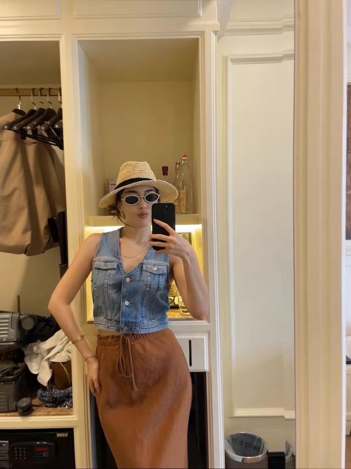 Zara Юбка коричневая