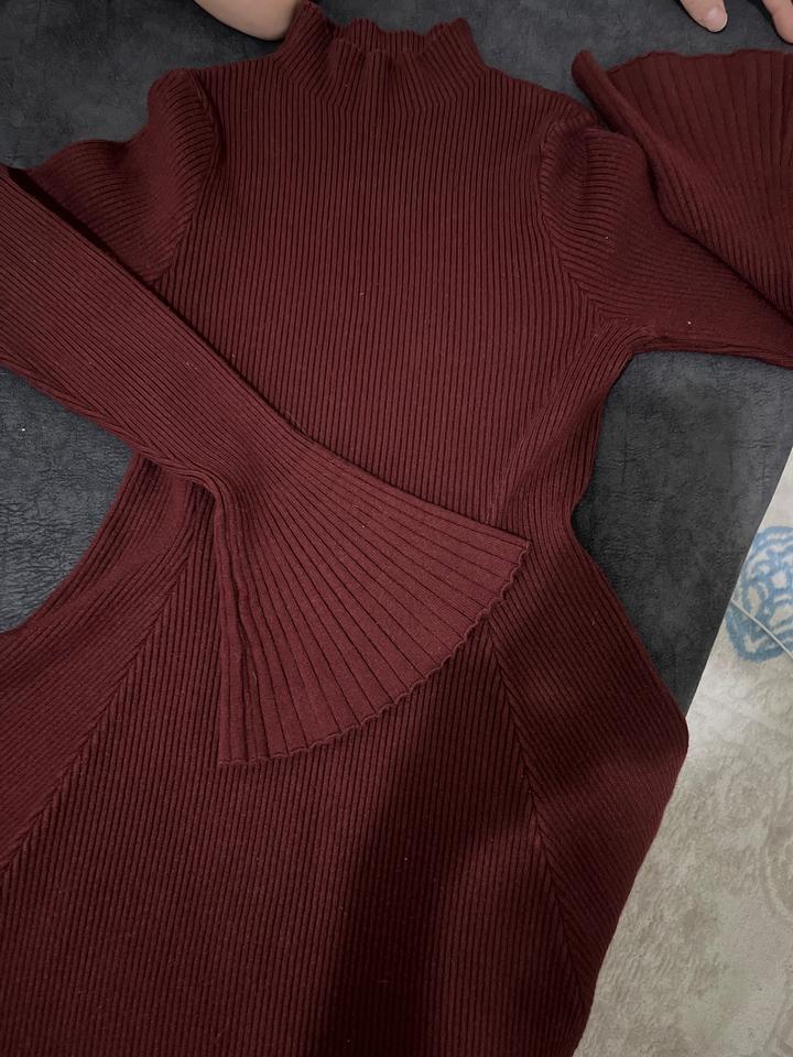 теплое лапша платье