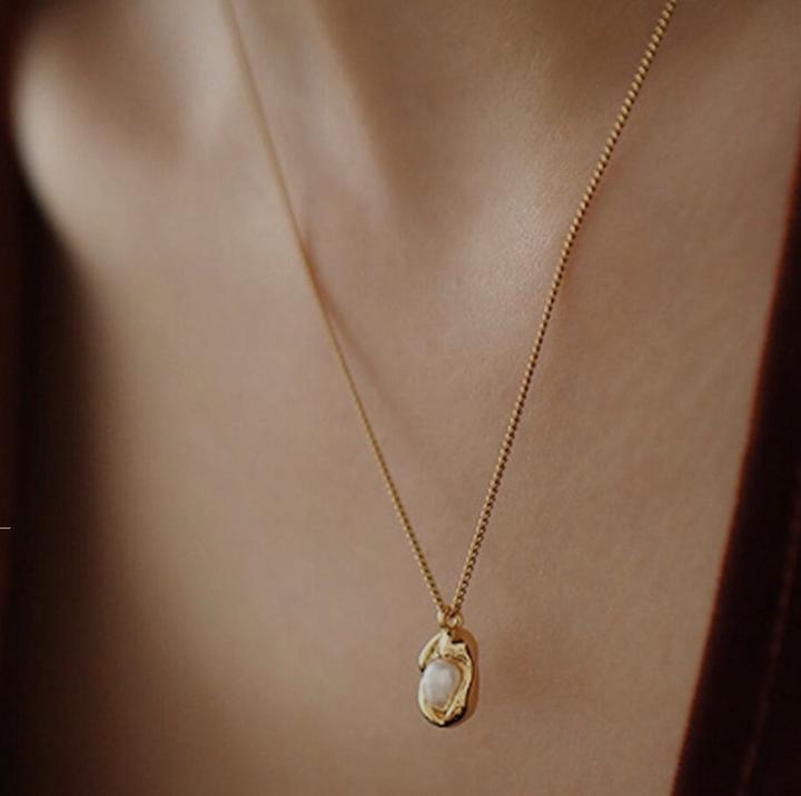 Элегантное подвесное колье цепочка на шею