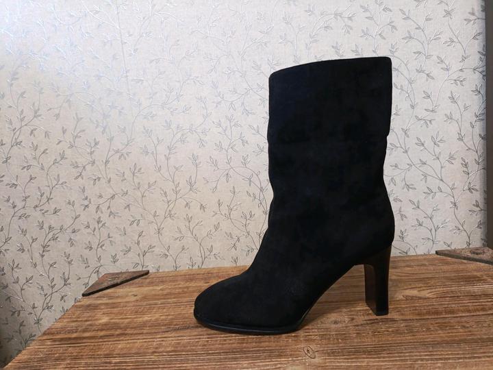 Сапоги женские, замша нат., р.37.5