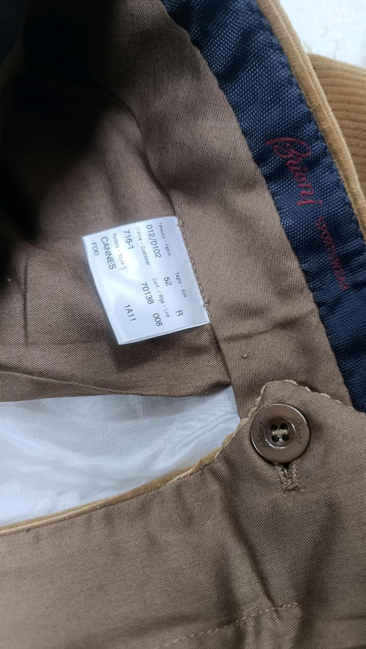 Мужские вельветовые коричневые брюки