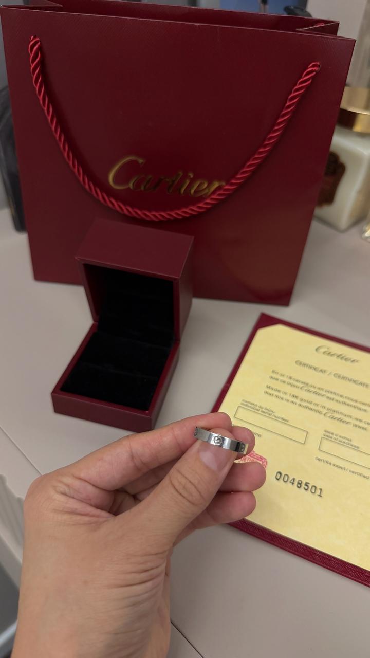 Кольцо Cartier люкс 1:1 в полной комплектации материал сталь