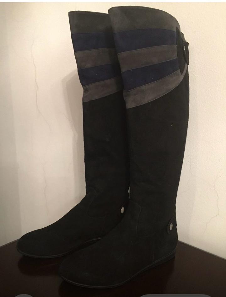 Сапоги замшевые