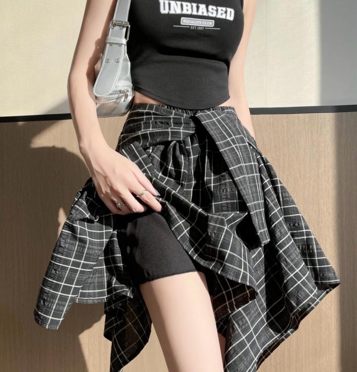 Юбка рубашка с шортами