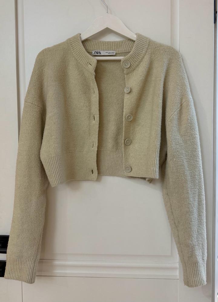 бежевый кардиган zara