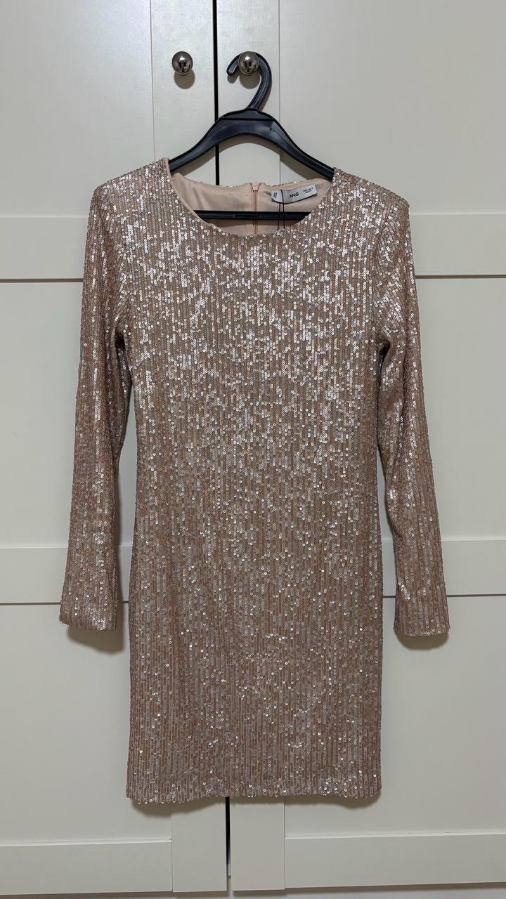 Блестящее платье Mango