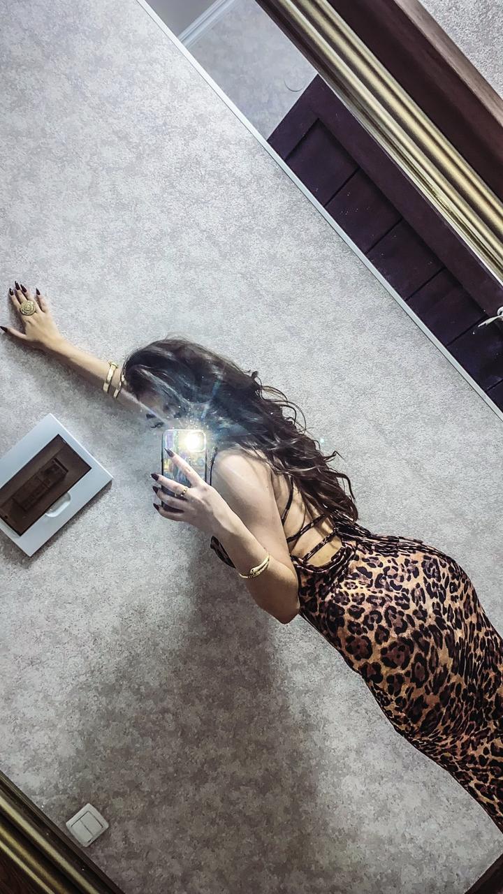 Леопардовое платье