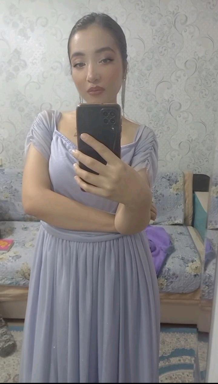 Платье сиреневое