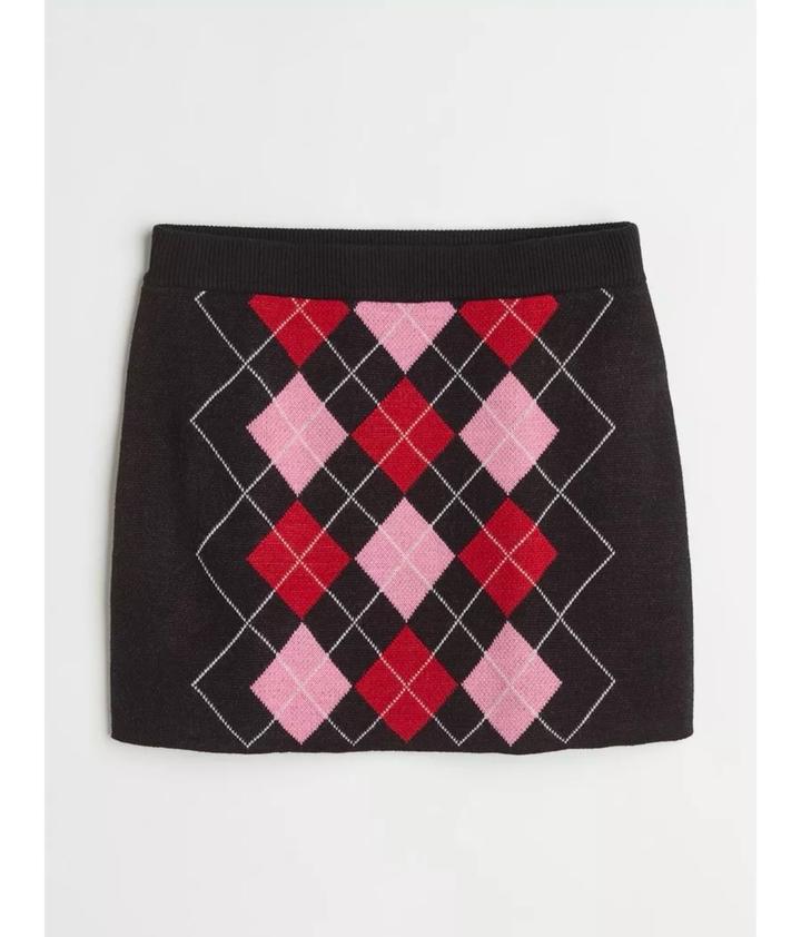 Жаккардовая юбка в клетку