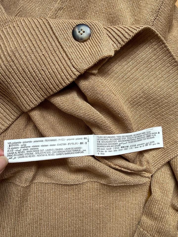 Коричневый кардиган Massimo Dutti