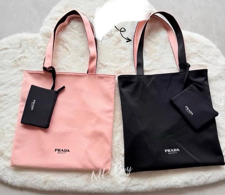 Шопер двусторонний и кошелек Prada Beauty