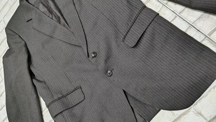 Винтаж Коричневый в клетку мужской пиджак