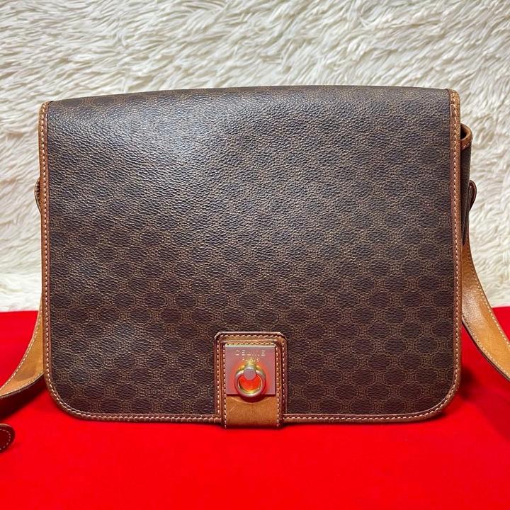 Винтажная Celine Macadam Flap Shoulder Bag