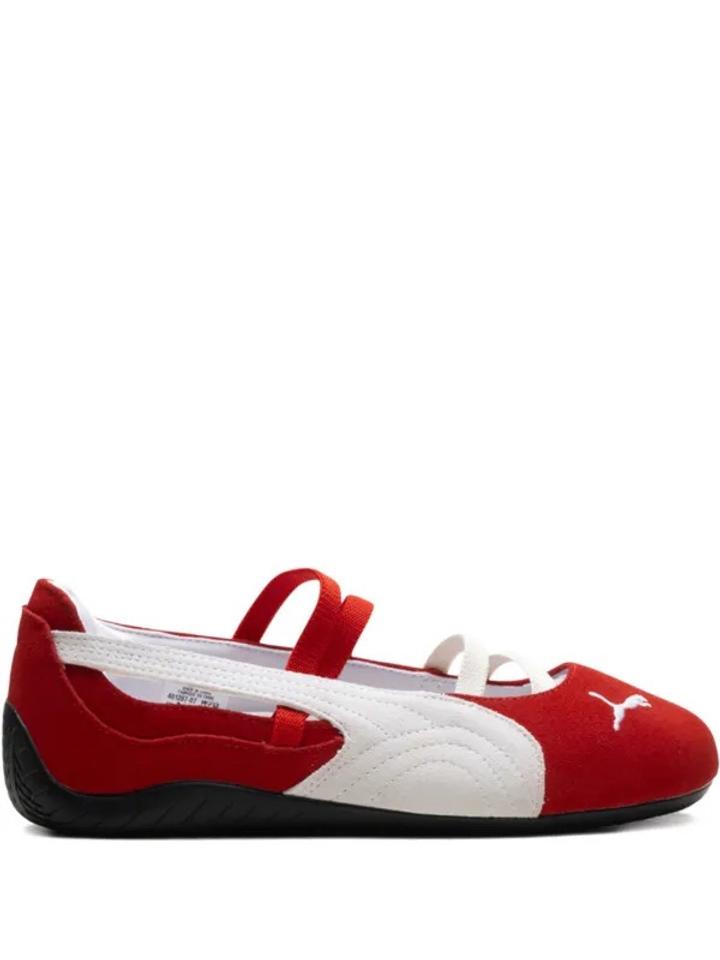 Красные балетки Puma