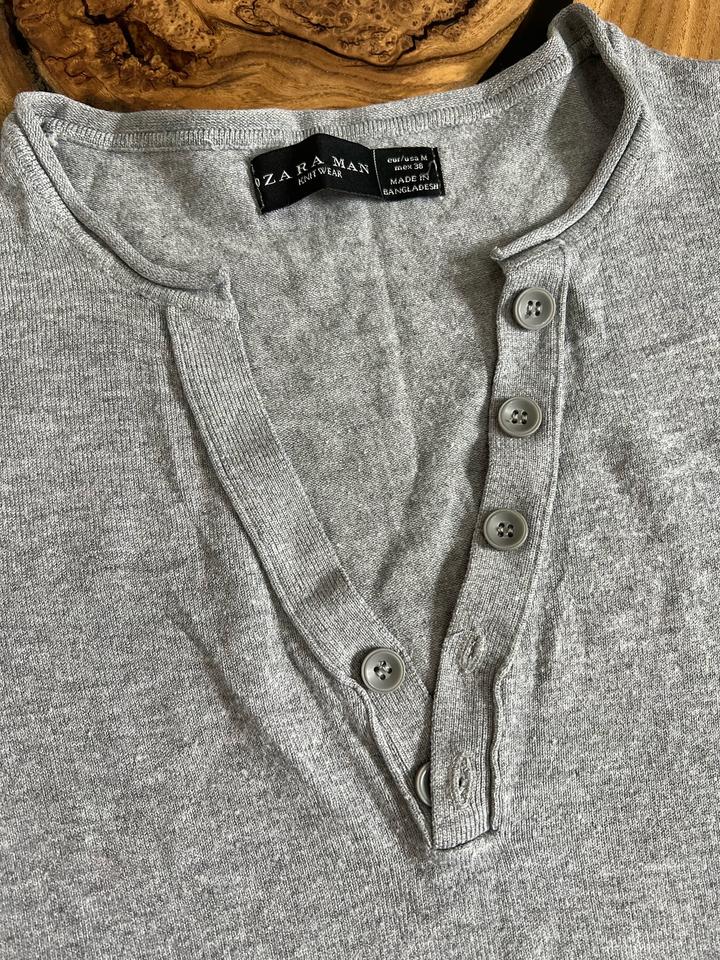 Серая футболка Zara Man