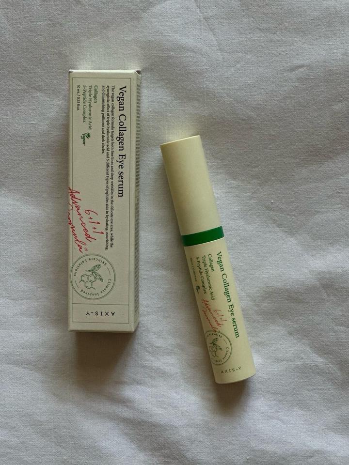 AXIS-Y Vegan Collagen Eye Serum — это легкая сыворотка для области вокруг глаз