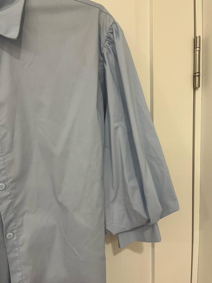 Рубашка с объемными рукавами