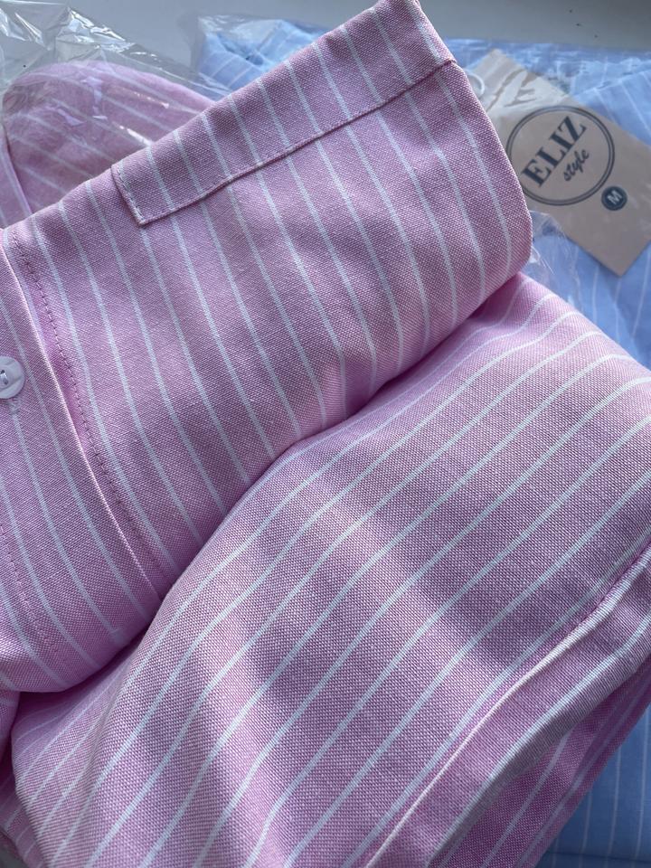 Пижамный костюм розовый и голубой