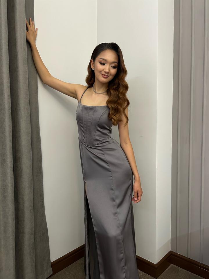 Серое платье Lichi