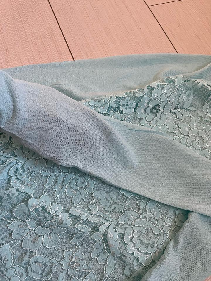 Lace back sweater