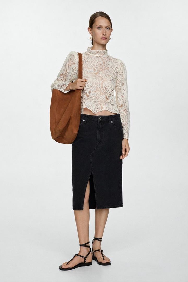 Юбка джинсовая Mango