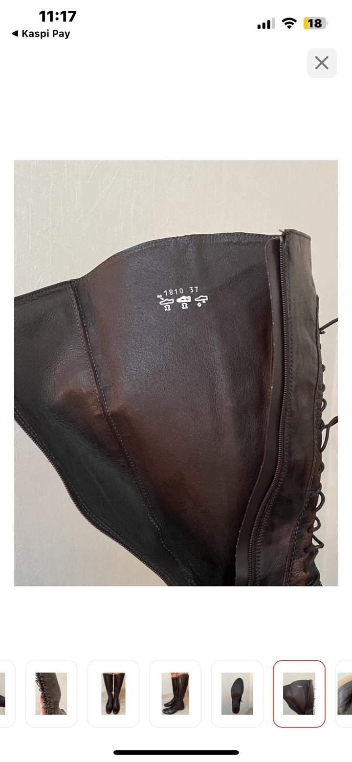 Чисто кожаные сапоги