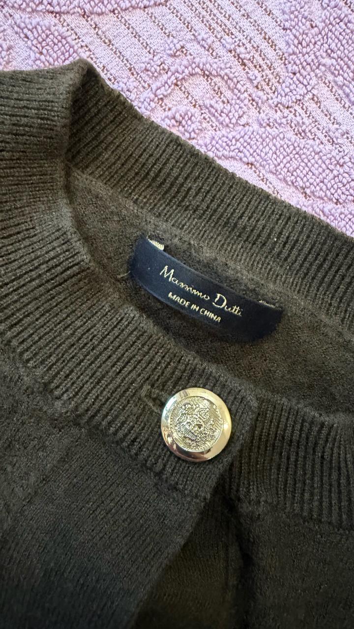 Шерстяной кардиган Massimo Dutti