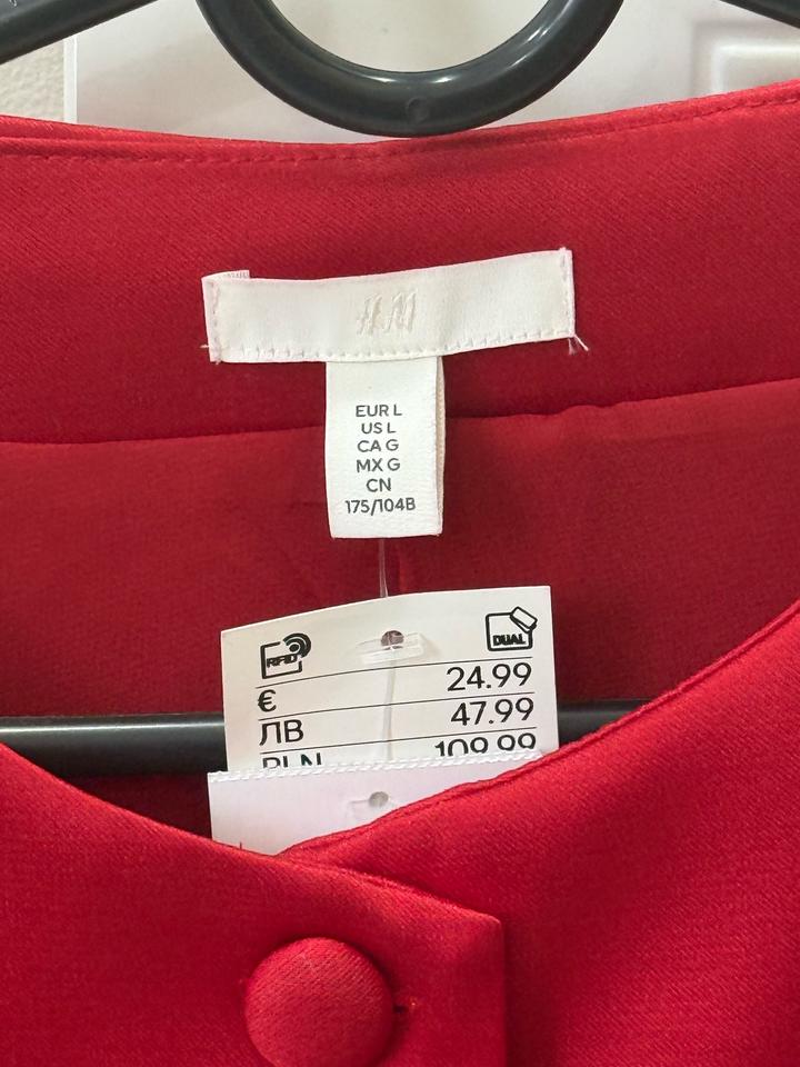 Блуза красная hm